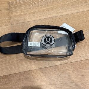 lululemon athletica Clear Black Crossbody Bag
